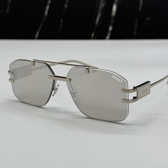 NEW MOD 2275 1000/8V VERSACE WOMEN SUNGLASSES VE2275 10008V GRAY VE2275 1000/8V - Picture 6 of 12
